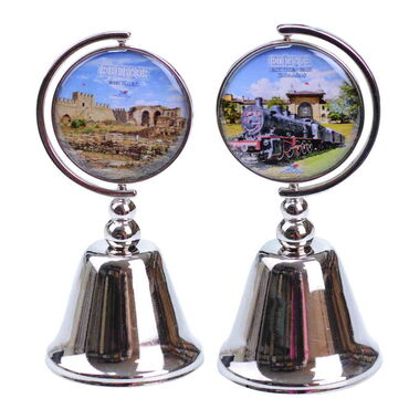Edirne Themed Collectible Souvenir Metal Bell 44x90 mm - 3