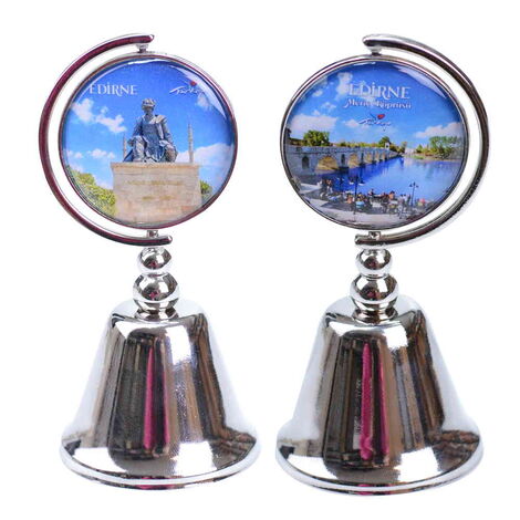 Edirne Themed Collectible Souvenir Metal Bell 44x90 mm - 4