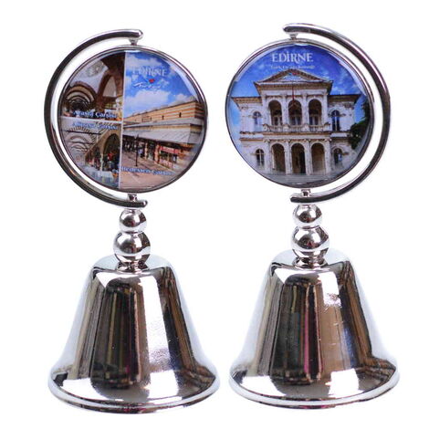 Edirne Themed Collectible Souvenir Metal Bell 44x90 mm - 6