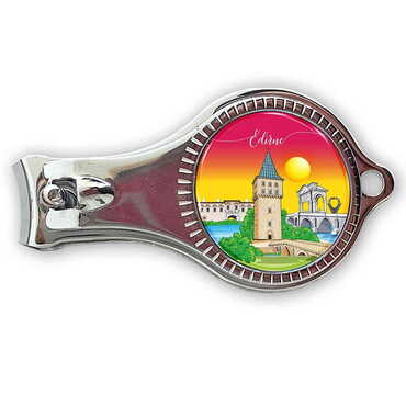 Myros - Edirne Themed Customised Metal Epoxy Nail Clipper 60x32x14 mm