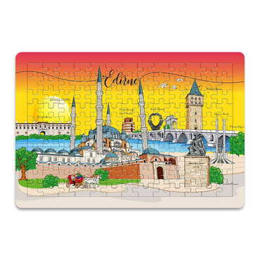 Myros - Edirne Themed Customised Paper Jigsaw Puzzle 270x400 mm