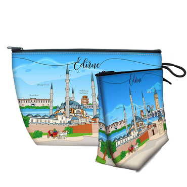 Edirne Themed Customised PVC Hooded Purse 145x220x70 mm - Thumbnail