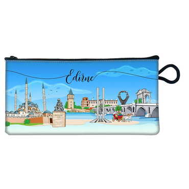 Myros - Edirne Themed Customised PVC Pencil Case Purse 210x100 mm