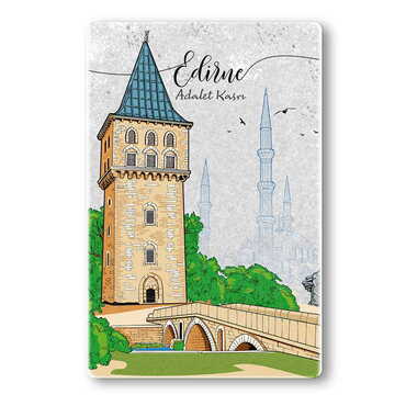 Myros - Edirne Themed Customised Stone Fridge Magnet 60x45 mm