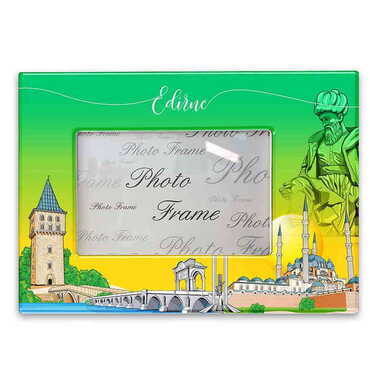 Edirne Themed Epoxy Photo Frame Travel Souvenir 13x18 Cm - Thumbnail