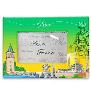 Edirne Themed Epoxy Photo Frame Travel Souvenir 13x18 Cm - Thumbnail