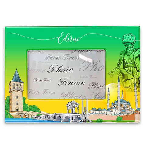 Edirne Themed Epoxy Photo Frame Travel Souvenir 13x18 Cm