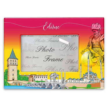 Edirne Themed Epoxy Photo Frame Travel Souvenir 15x20 Cm - Thumbnail