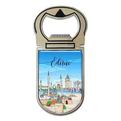 Edirne Themed Metal Magnetic Opener 40x90 mm