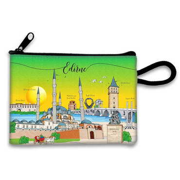 Myros - Edirne Themed Turkish Woven Wallet 113x80x8 mm