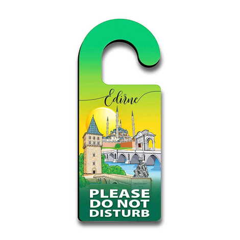 Edirne Themed Wooden Customised Door Hanger 236x94 mm