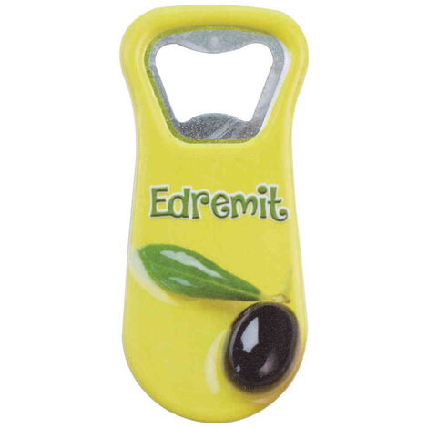 Edremit Themed Customised Uv Printed Plastic Base Plastic Base Bottle Opener 95x43 mm