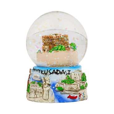 Efes Themed Polyester Snow Globe 65 mm