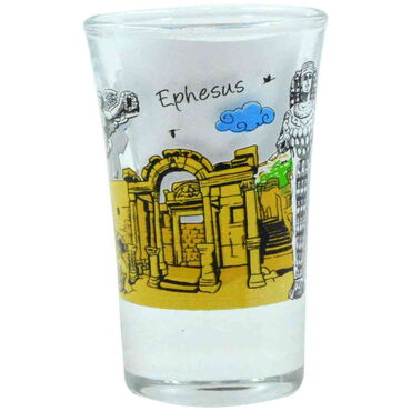 Toptan Efes Temalı Baskılı Shot Bardak 45x70 mm - Thumbnail