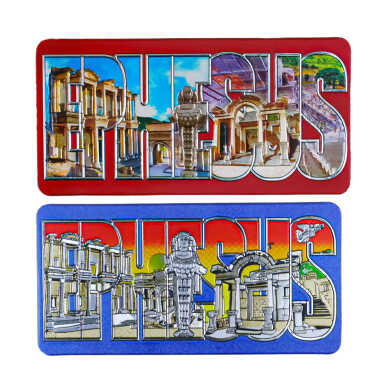 Efes Themed Metallic Refrigerator Magnet 50x100 mm - 2
