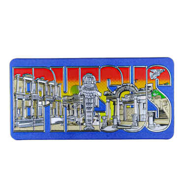 Efes Themed Metallic Refrigerator Magnet 50x100 mm - 7