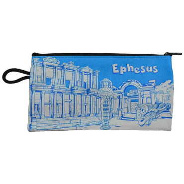 Ephesus Themed Turkish Woven Wallet 183x97x8 mm - 3