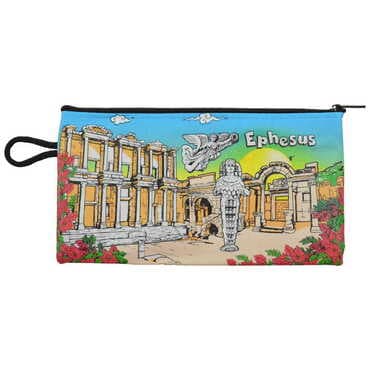 Ephesus Themed Turkish Woven Wallet 183x97x8 mm - 7