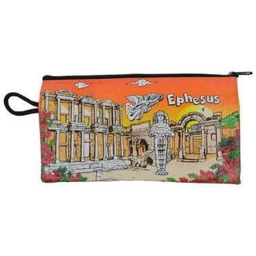 Ephesus Themed Turkish Woven Wallet 183x97x8 mm - 9