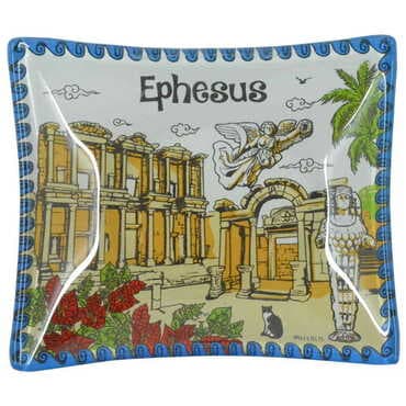 Ephesus Themed Decorative Glass Appetizers 12X14 Cm