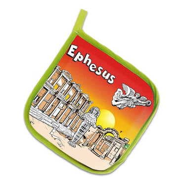 Ephesus Themed Customised Digital Printed Pot Holder 200x200 mm - 5