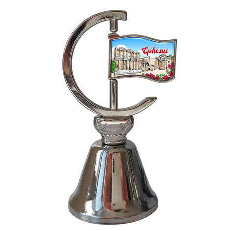 Toptan Efes Temalı Myros Metal Bayrak Çan 44x96 mm - 1
