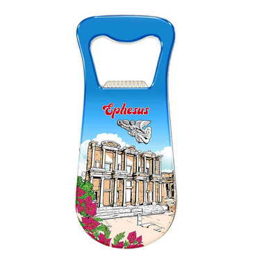 Toptan Efes Temalı Myros Metal Damla Açacak Magnet 95x42 mm - Myros