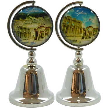 Ephesus Themed Collectible Souvenir Metal Bell 44x90 mm - 2