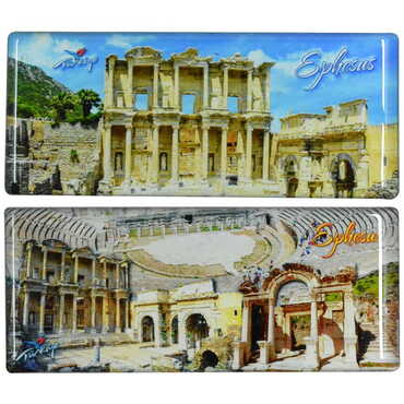 Toptan Efes Temalı Myros Panaromik Magnet 120x50 mm - 2