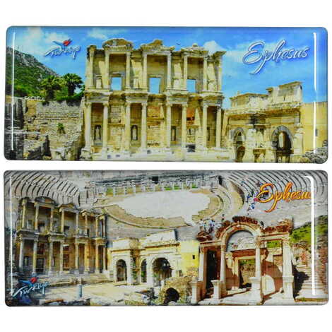 Toptan Efes Temalı Myros Panaromik Magnet 120x50 mm - 2