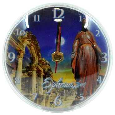 Toptan Efes Temalı Myros Plastik Saat Magnet - 5