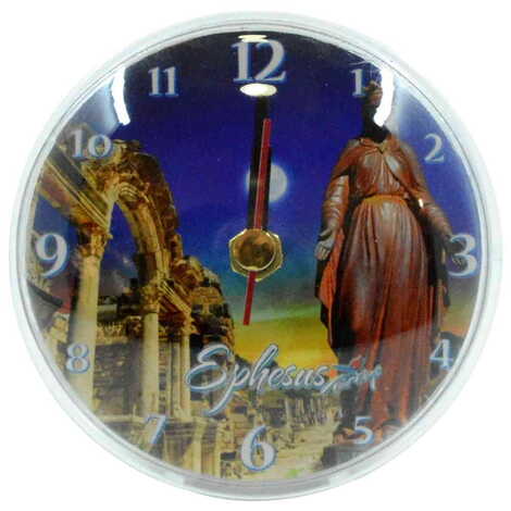 Toptan Efes Temalı Myros Plastik Saat Magnet - 5