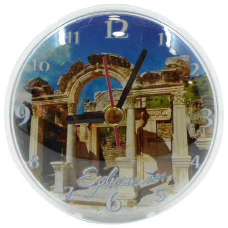 Toptan Efes Temalı Myros Plastik Saat Magnet - 6