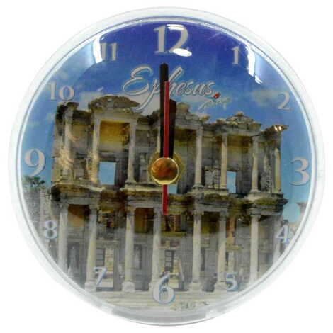 Toptan Efes Temalı Myros Plastik Saat Magnet - 7