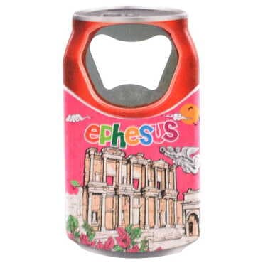 Ephesus Themed Customised UV Printed Coca Cola Bottle Shape Plastic Base Bottle Opener 43x80 mm - 4