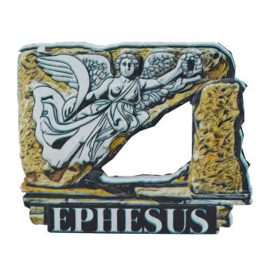 Efes Themed Myros Traditional Polyester Refrigerator Magnet - 17
