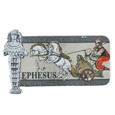 Efes Themed Myros Traditional Polyester Refrigerator Magnet - 14