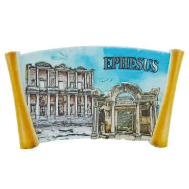 Efes Themed Myros Traditional Polyester Refrigerator Magnet