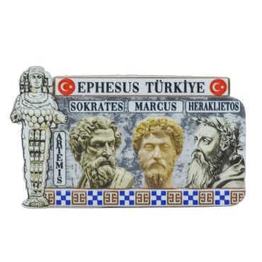Efes Themed Myros Traditional Polyester Refrigerator Magnet - 11