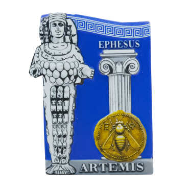Efes Themed Myros Traditional Polyester Refrigerator Magnet - 8