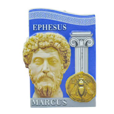 Efes Themed Myros Traditional Polyester Refrigerator Magnet - 5