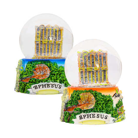 Efes Temalı Polyester Kar Küresi 65 mm - 2