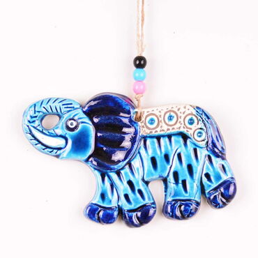 Myros - Elephant Themed Nautical Ceramics Second Size Wall Hanging