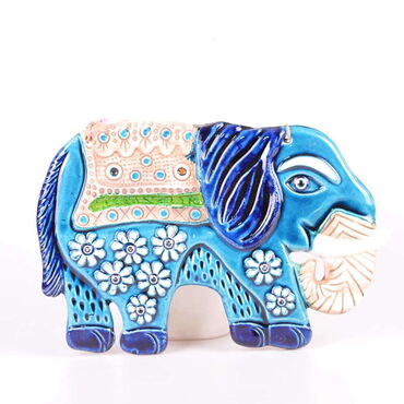 Myros - Elephant Themed Nautical Ceramics Sixth Size Wall Hanging