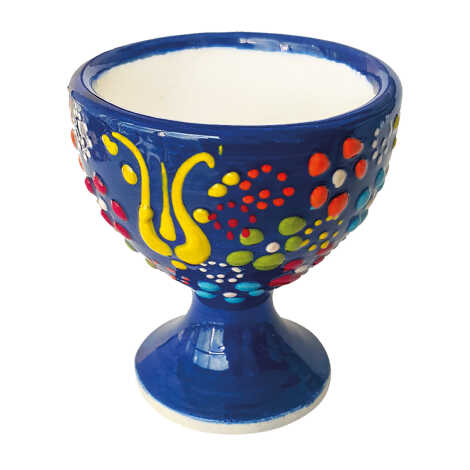 Embossed Ceramic Egg Holder - 3