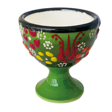 Embossed Ceramic Egg Holder - 4