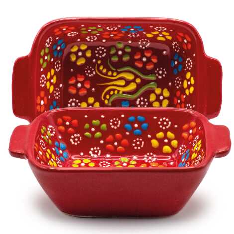 Embossed Handle Square Bowl 85x120x38 mm - 2