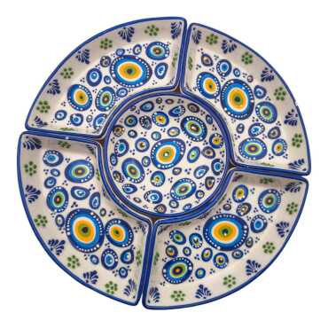 Embossed Nazar Six Piece Serving Set - 2