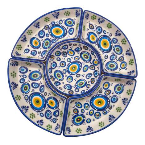 Embossed Nazar Six Piece Serving Set - 2
