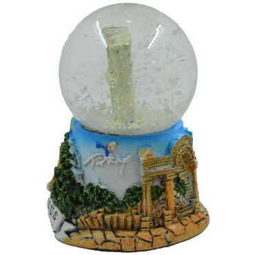 Ephesus Polyester Blue Color Snow Globe 45Mm - Thumbnail